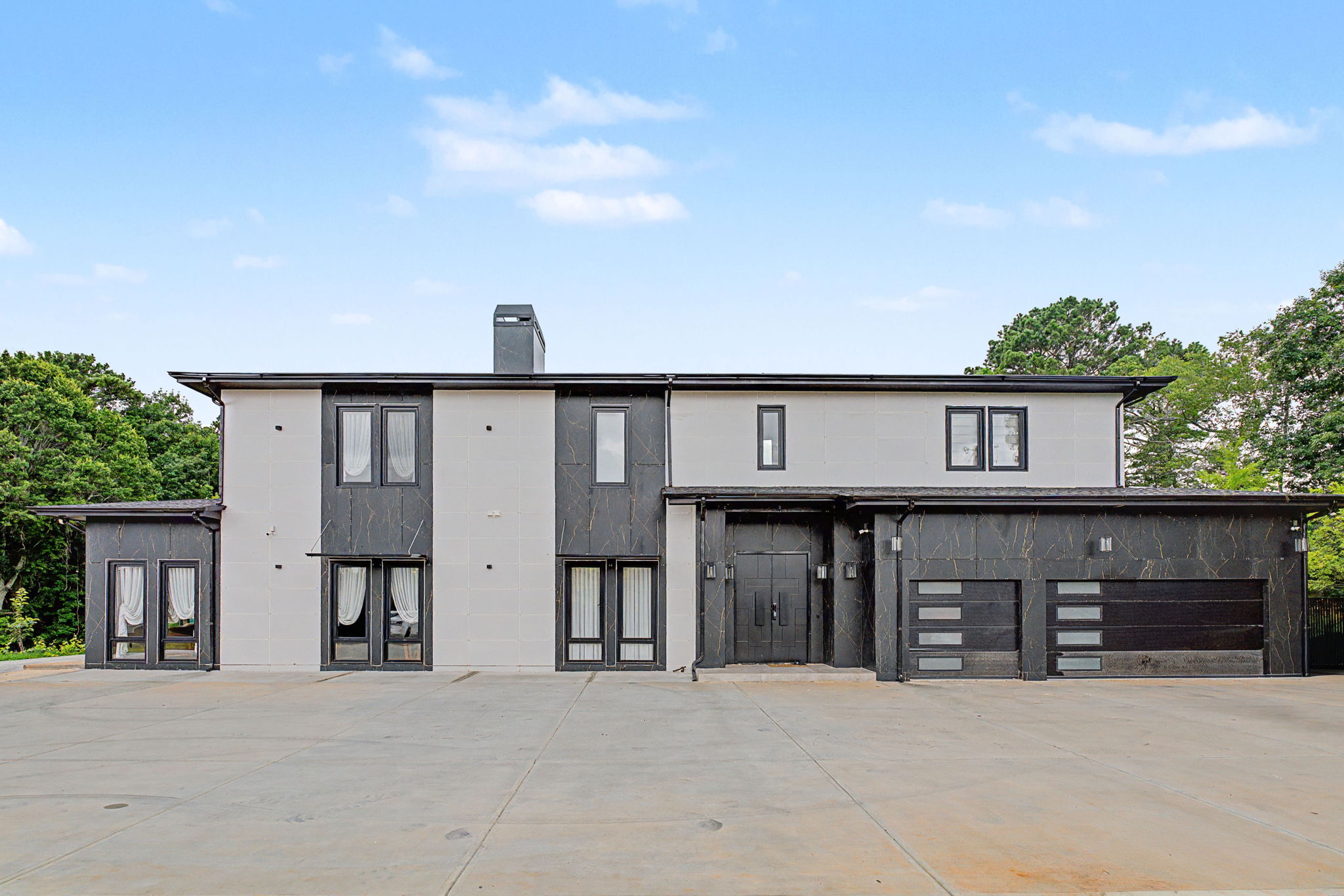 Striking modern facade